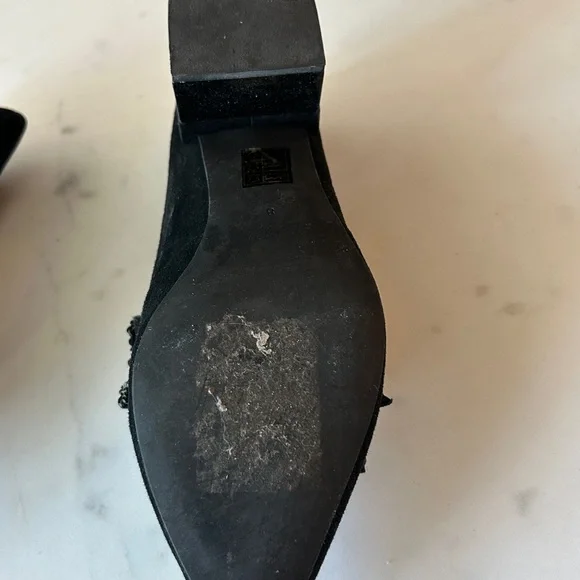 Jeffrey Campbell Black Beaded Bow Loafers - Picture 6 of 6